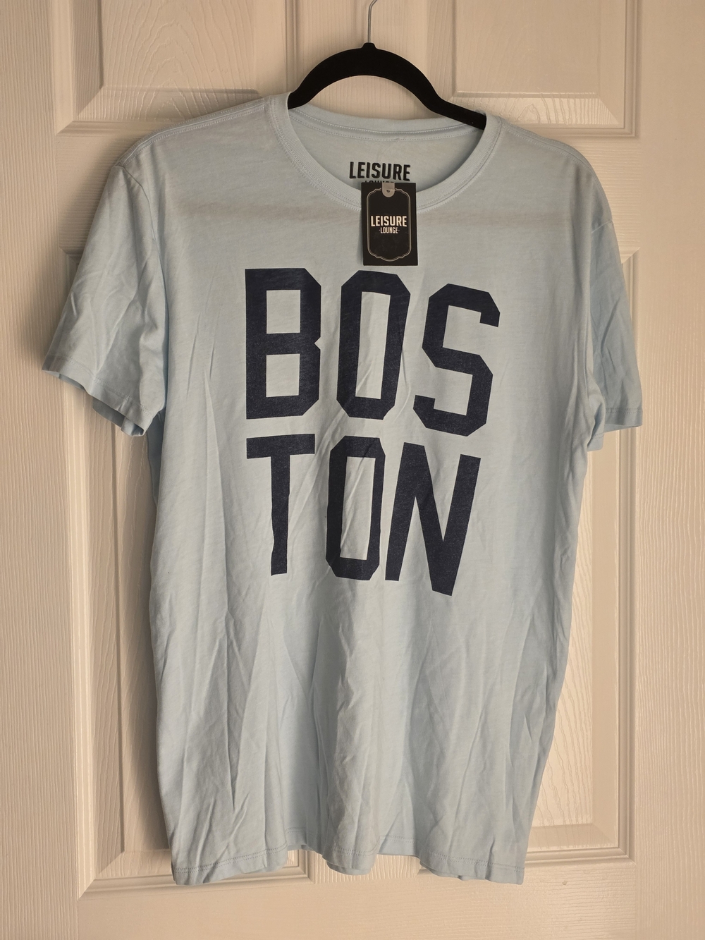 Light Blue "BOSTON" Graphic Tee